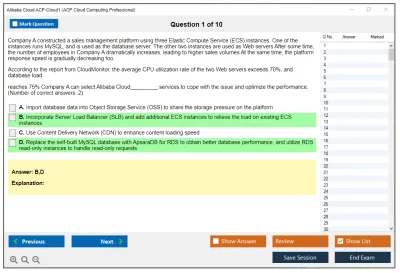 Alibaba Cloud ACP-Cloud1 ACP Cloud Computing Certification Practice test exam simulator test engine exam Prep practice test questions answers Image 1