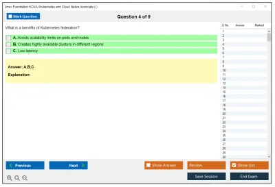 Linux Foundation KCNA Kubernetes and Cloud Native Associate (KCNA) Practice test exam simulator test engine exam Prep practice test questions answers Image 4