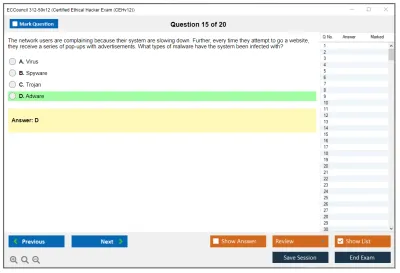 ECCouncil 312-50v12 Certified Ethical Hacker Exam (CEHv12) Practice test exam simulator test engine exam Prep practice test questions answers Image 15