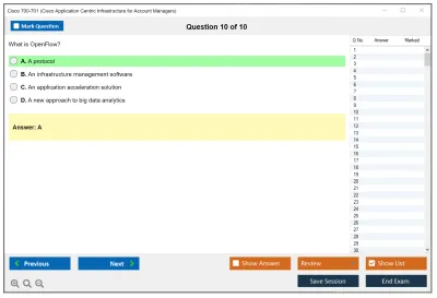Cisco 700-701 Cisco Application Centric Infrastructure for Account Managers Practice test exam simulator test engine exam Prep practice test questions answers Image 10