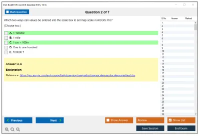Esri EADE105 ArcGIS Desktop Entry 10.5 Practice test exam simulator test engine exam Prep practice test questions answers Image 2