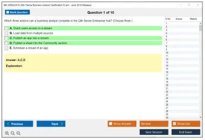 Qlik QSBA2018 Qlik Sense Business Analyst Certification Exam - June 2018 Release Practice test exam simulator test engine exam Prep practice test questions answers Image 1