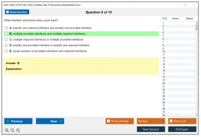 OMG OMG-OCUP-200 OMG-Certified UML Professional Intermediate Exam Practice test exam simulator test engine exam Prep practice test questions answers Image 9