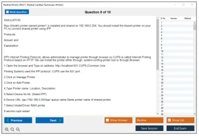 RedHat RH202 RHCT (Redhat Certified Technician) RH202 Practice test exam simulator test engine exam Prep practice test questions answers Image 8