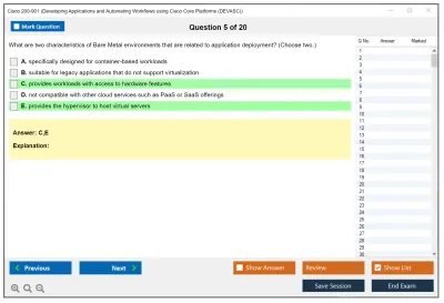 Cisco 200-901 DevNet Associate (DEVASC) Practice test exam simulator test engine exam Prep practice test questions answers Image 5