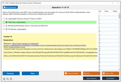 ISC2 CISSP Certified Information Systems Security Professional (CISSP) Practice test exam simulator test engine exam Prep practice test questions answers Image 11