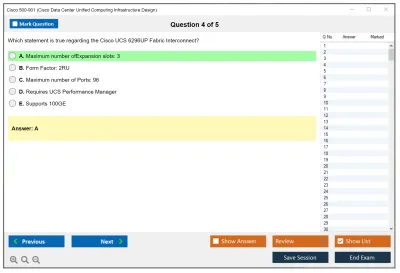 Cisco 500-901 Cisco Data Center Unified Computing Infrastructure Design (DCICUC) Practice test exam simulator test engine exam Prep practice test questions answers Image 4