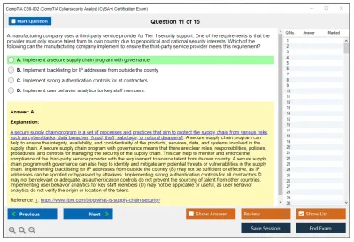 CompTIA CS0-002 CompTIA CySA+ Certification Exam (CS0-002) Practice test exam simulator test engine exam Prep practice test questions answers Image 11