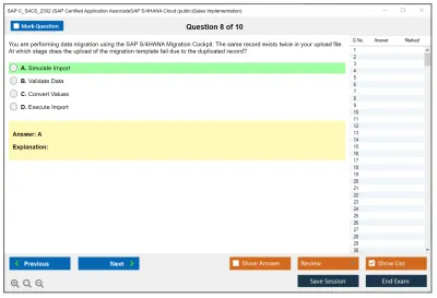 SAP C_S4CS_2302 SAP Certified Application AssociateSAP S/4HANA Cloud (public)Sales Implementation Practice test exam simulator test engine exam Prep practice test questions answers Image 8