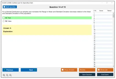 GAQM CLSSBB Certified Lean Six Sigma Black Belt (CLSSBB) Practice test exam simulator test engine exam Prep practice test questions answers Image 14