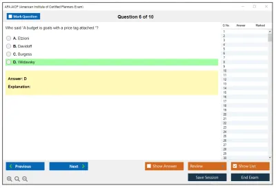 APA AICP American Institute of Certified Planners Exam Practice test exam simulator test engine exam Prep practice test questions answers Image 6
