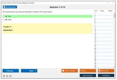 Huawei H19-381 HCS-Pre-sales-Intelligent Computing Practice test exam simulator test engine exam Prep practice test questions answers Image 7