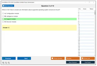 CrowdStrike CCFA-200 CrowdStrike Certified Falcon Administrator Practice test exam simulator test engine exam Prep practice test questions answers Image 5