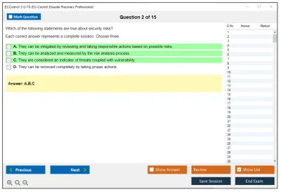 ECCouncil 312-76 Disaster Recovery Professional Practice Test Practice test exam simulator test engine exam Prep practice test questions answers Image 2