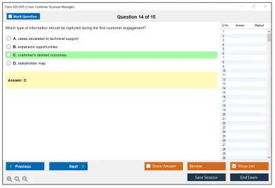 Cisco 820-605 Cisco Customer Success Manager (CSM) Practice test exam simulator test engine exam Prep practice test questions answers Image 14