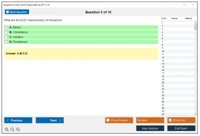 Huawei H13-922 HCIP-GaussDB-OLAP V1.0 Practice test exam simulator test engine exam Prep practice test questions answers Image 5