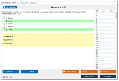 IBM C9060-528 IBM Spectrum Protect V8.1 Administration Practice test exam simulator test engine exam Prep practice test questions answers Image 3