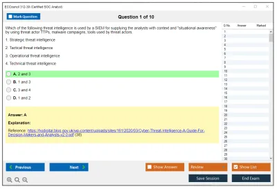 ECCouncil 312-39 Certified SOC Analyst (CSA) Practice test exam simulator test engine exam Prep practice test questions answers Image 1