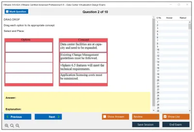 VMware 3V0-624 VMware Certified Advanced Professional 6.5 – Data Center Virtualization Design Exam Practice test exam simulator test engine exam Prep practice test questions answers Image 2