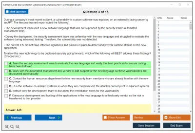 CompTIA CS0-002 CompTIA CySA+ Certification Exam (CS0-002) Practice test exam simulator test engine exam Prep practice test questions answers Image 3