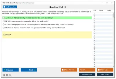 HRCI GPHR Global Professional in Human Resource Practice test exam simulator test engine exam Prep practice test questions answers Image 12