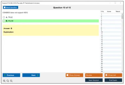Huawei H19-368 HCS-Pre-sales IP-Transmission &amp; Access Practice test exam simulator test engine exam Prep practice test questions answers Image 10
