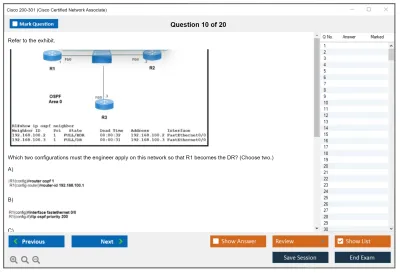 Cisco 200-301 Cisco Certified Network Associate Practice test exam simulator test engine exam Prep practice test questions answers Image 10