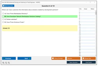 Cisco 644-068 Advanced Routing and Switching for Field Engineers – ARSFE Practice test exam simulator test engine exam Prep practice test questions answers Image 6