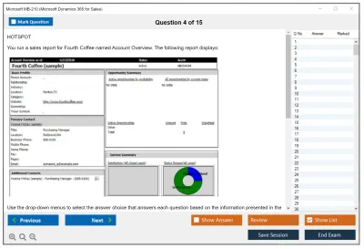 Microsoft MB-210 Microsoft Dynamics 365 for Sales Practice test exam simulator test engine exam Prep practice test questions answers Image 4