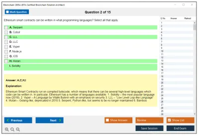 Blockchain CBSA BTA Certified Blockchain Solution Architect Practice test exam simulator test engine exam Prep practice test questions answers Image 2