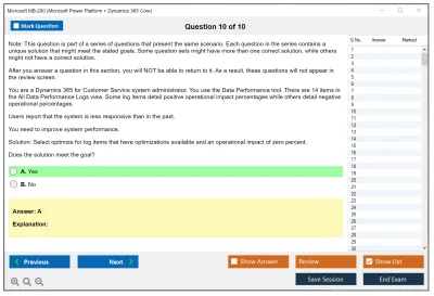 Microsoft MB-200 Microsoft Power Platform + Dynamics 365 Core Practice test exam simulator test engine exam Prep practice test questions answers Image 10