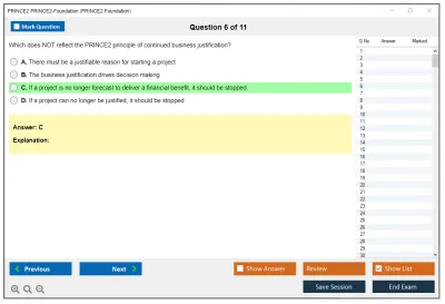 PRINCE2 PRINCE2-Foundation PRINCE2 Foundation written Exam Practice test exam simulator test engine exam Prep practice test questions answers Image 6