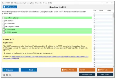 Cisco 210-060 CCNA Collaboration Implementing Cisco Collaboration Devices (CICD) Practice test exam simulator test engine exam Prep practice test questions answers Image 10