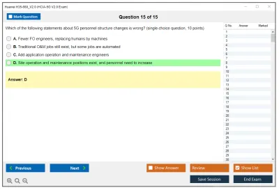 Huawei H35-660_V2.0 HCIA-5G V2.0 Exam Practice test exam simulator test engine exam Prep practice test questions answers Image 15