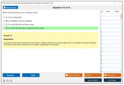 FINRA Series-7 General Securities Representative Qualification Examination (GS) Practice test exam simulator test engine exam Prep practice test questions answers Image 14