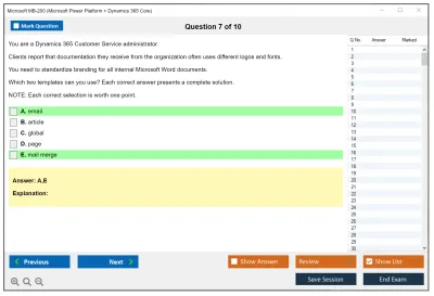 Microsoft MB-200 Microsoft Power Platform + Dynamics 365 Core Practice test exam simulator test engine exam Prep practice test questions answers Image 7