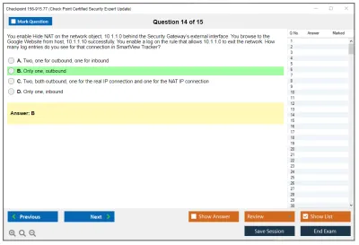 Checkpoint 156-915.77 Check Point Certified Security Expert Update Practice test exam simulator test engine exam Prep practice test questions answers Image 14