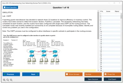 Cisco 200-105 Interconnecting Cisco Networking Devices Part 2 (ICND2 v3.0) Practice test exam simulator test engine exam Prep practice test questions answers Image 1