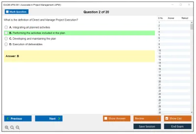 GAQM APM-001 Associate in Project Management (APM) Practice test exam simulator test engine exam Prep practice test questions answers Image 2