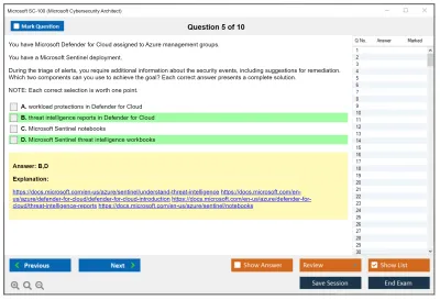 Microsoft SC-100 Microsoft Cybersecurity Architect Practice test exam simulator test engine exam Prep practice test questions answers Image 5