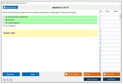 IBM C1000-142 IBM Cloud Advocate v2 Practice test exam simulator test engine exam Prep practice test questions answers Image 3
