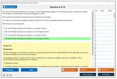 Microsoft PL-600 Microsoft Power Platform Solution Architect Practice test exam simulator test engine exam Prep practice test questions answers Image 8