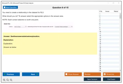 Microsoft PL-300 Microsoft Power BI Data Analyst Practice test exam simulator test engine exam Prep practice test questions answers Image 6