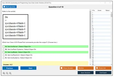 Cisco 300-635 Automating Cisco Data Center Solutions (DCAUTO) Practice test exam simulator test engine exam Prep practice test questions answers Image 4