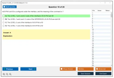 Huawei H12-891_V1.0 HCIE-Datacom V1.0 Practice test exam simulator test engine exam Prep practice test questions answers Image 18