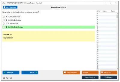 Infosys TFNSTRETEICT1100 FTX100 Finacle Treasury Technical Practice test exam simulator test engine exam Prep practice test questions answers Image 3
