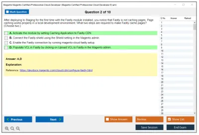 Magento Magento-Certified-Professional-Cloud-Developer Magento Certified Professional Cloud Developer Exam Practice test exam simulator test engine exam Prep practice test questions answers Image 2