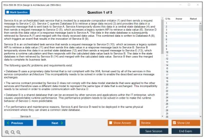 SOA S90.09 SOA Design & Architecture Lab Practice test exam simulator test engine exam Prep practice test questions answers Image 1