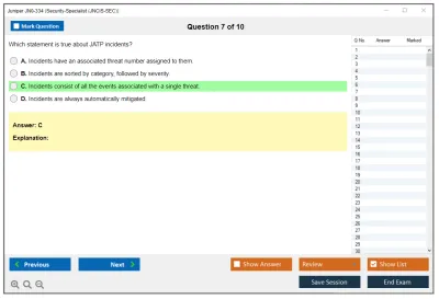 Juniper JN0-334 Security-Specialist (JNCIS-SEC) Practice test exam simulator test engine exam Prep practice test questions answers Image 7