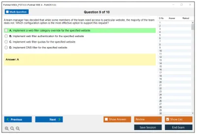 Fortinet NSE4_FGT-6.0 Fortinet NSE 4 - FortiOS 6.0 Practice test exam simulator test engine exam Prep practice test questions answers Image 9